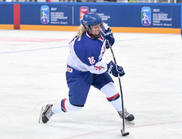 Saffron Allen in action for Team GB