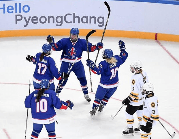 GB Women score against Lithuania Saffron Allen celebrates a goal against Lithuania