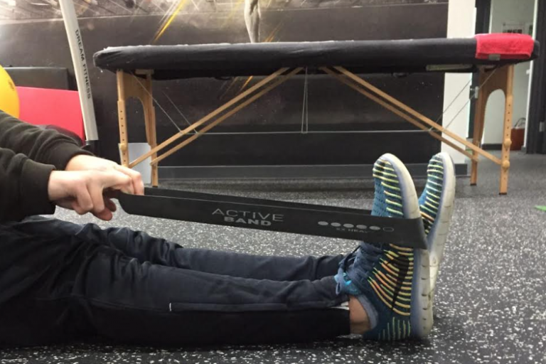 Ankle mobility with an Active band
