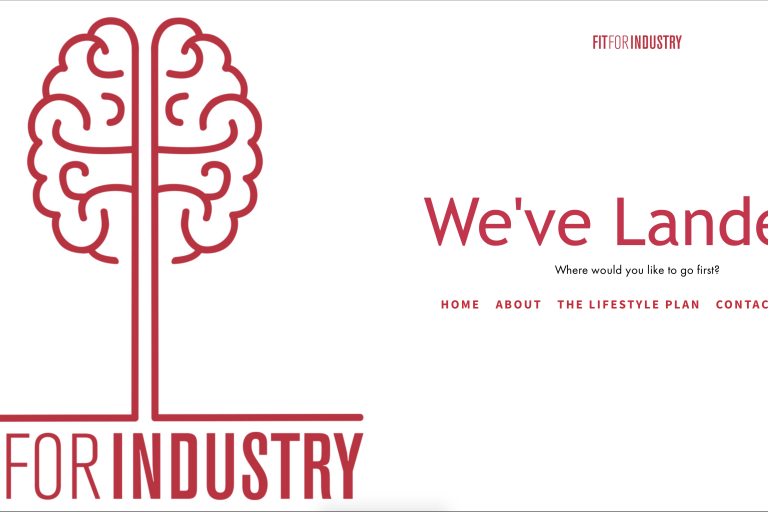 FitForIndustry landing page FitForIndustry